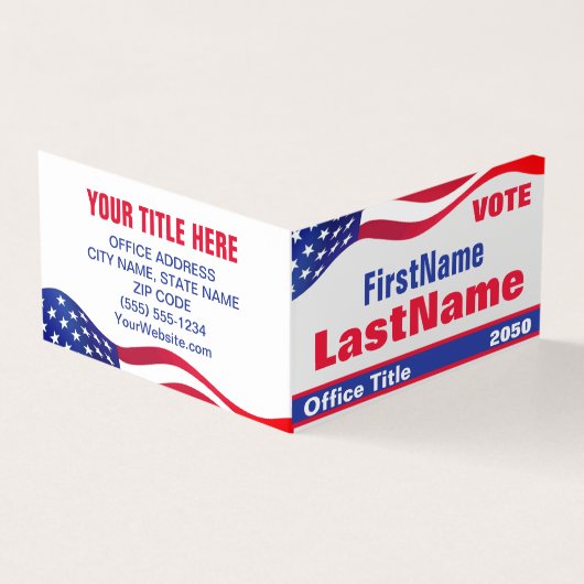 Custom Campaign Template Business Card Visitenkarten (Vorderseite)