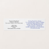 Custom Campaign Template Business Card Visitenkarten (Innenseite Aufgefaltet)