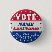Custom Campaign Template for Elections Button (Vorderseite)