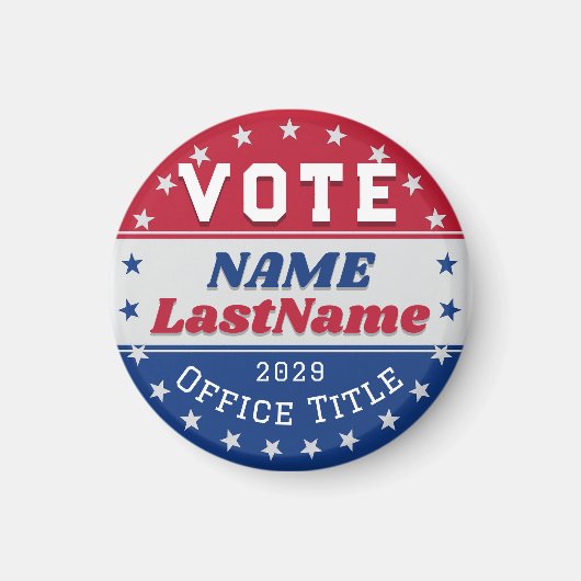 Custom Campaign Template for Elections Magnet (Vorne)