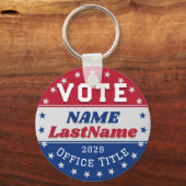Custom Campaign Template for Elections Schlüsselanhänger (Rückseite)