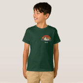 Custom Camper Name Family Wiedersehen Mountain Kid T-Shirt (Vorne ganz)