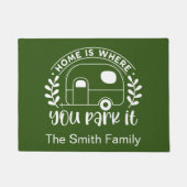 Custom Camping Camper Trailer Rv Fußmatte (Vorderseite)