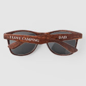 Custom Camping Vater Holz Look Sonnenbrille (Rückseite)