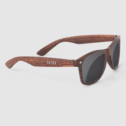 Custom Camping Vater Holz Look Sonnenbrille (Rechts)