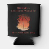 Custom Can Cooler Bachelor Basketball Weekend Dosenkühler (Vorderseite)