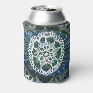 Custom Can Cooler Blue Mandala Edelweiss Dosenkühler