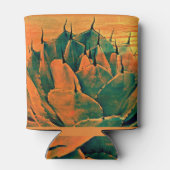 Custom Can Cooler - Sonoran Cactus in Orange Dosenkühler (Rückseite)