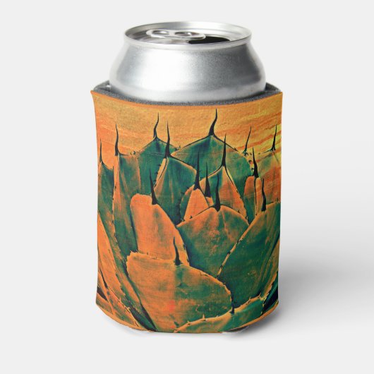 Custom Can Cooler - Sonoran Cactus in Orange Dosenkühler (Kanne Rückseite)
