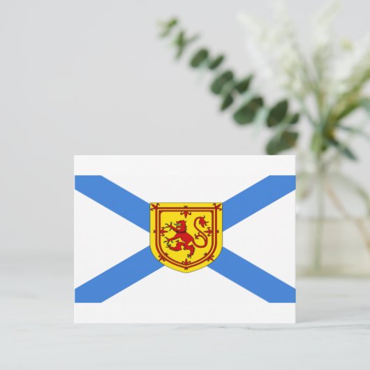 Custom Canada NOva Scotia Flag Postkarte (Stehend Vorderseite)