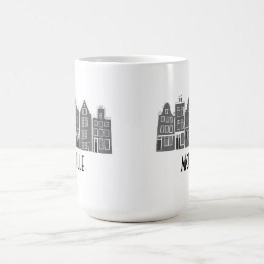 CUSTOM Canal House Rainbow Amsterdam Holland Kaffeetasse (Mittel)