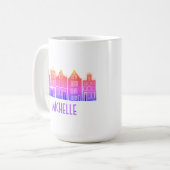 CUSTOM Canal Houses Row Amsterdam Holland Kaffeetasse (Vorderseite Links)