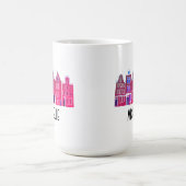 CUSTOM Canal Houses Row Amsterdam Holland Kaffeetasse (Mittel)