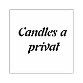 Custom Candle Business Rubber Briefmarke - Elegant Gummistempel (Prägung)