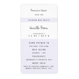 Custom Candle Wax Melt Labels