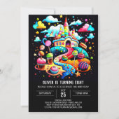 Custom Candy Birthday Einladung (Vorderseite)