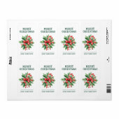 Custom Candy Cane Merry Christmas Gift Label (Vorne)