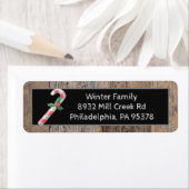 Custom Candy Cane Weihnachtsadressen Labels (Insitu)