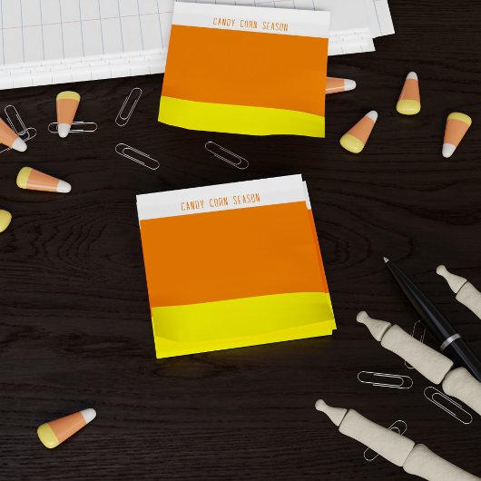 Custom Candy Corn Stripes Post it Notes Post-it Klebezettel