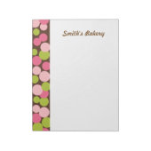 Custom Candy Polka Dots Notepad Notizblock (Rotiert)