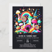 Custom Candyland Birthday Einladung (Vorderseite)
