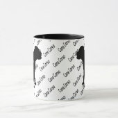 CUSTOM Cane Corso Dog Silhouette Tasse (Zentrum)
