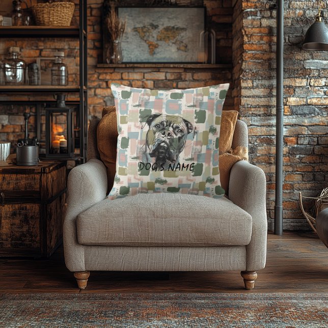 Custom Cane Corso Pillow Abstrakt Pattern Kissen (Von Creator hochgeladen)