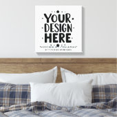 Custom Canvas Print from Your Photo Leinwanddruck (Insitu (Schlafzimmer))