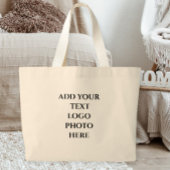 Custom Canvas Tote Bag, Print Canvas Shoulder Bag Jumbo Stoffbeutel