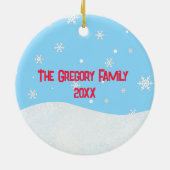 Custom Cape Holidays Funny Niedlich Capybara Pun Keramik Ornament (Hinten)