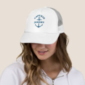Custom Captain Boat Nautical Anchor Navy Ship Hat Truckerkappe (Beispiel)