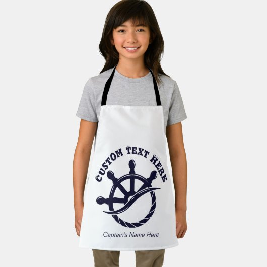 Custom Captain Boat Nautical Gift Schürze (Insitu)