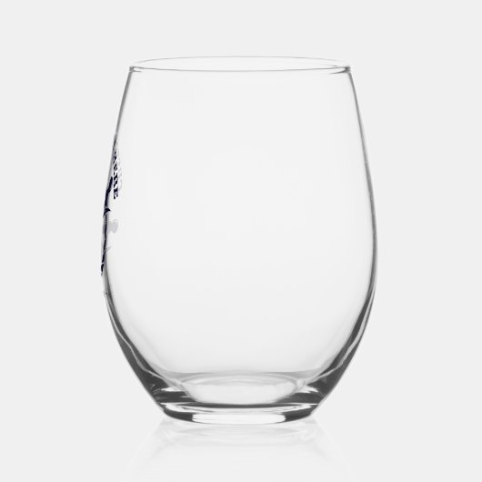 Custom Captain Boat Nautical Gift Weinglas Ohne Stiel (Links)