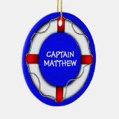 Custom Captain Lifesaver Keramik Ornament (Rechts)