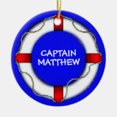 Custom Captain Lifesaver Keramik Ornament (Vorne)