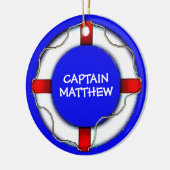Custom Captain Lifesaver Keramik Ornament (Links)