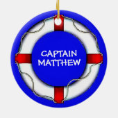 Custom Captain Lifesaver Keramik Ornament (Hinten)