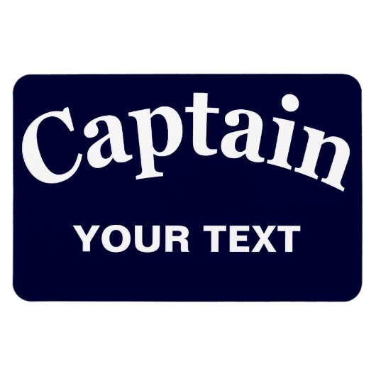 CUSTOM CAPTAIN MAGNET (Horizontal)