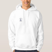 Custom Captain Name Boot Nautical Anchavy Hoodie (Vorderseite)