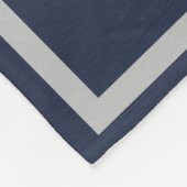 Custom Captain Name Nautical Navy Anchor Fleecedecke (Ecke)