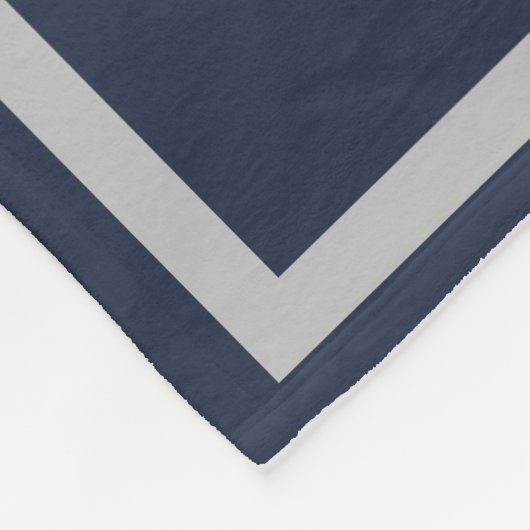 Custom Captain Name Nautical Navy Anchor Fleecedecke (Ecke)