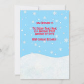 Custom Capybara Pun Cape Weihnachtsfamilie Urlaub Einladung (Rückseite)