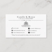 Custom Card Design | Not Editable Zazzle Template Visitenkarte (Rückseite)