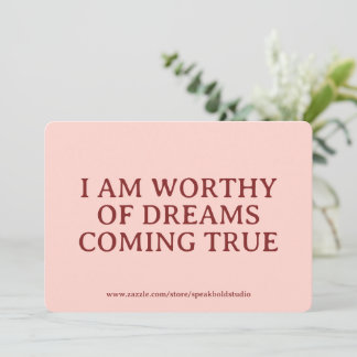Custom Card for Women – Encouraging Self-Love Gift Feiertagskarte
