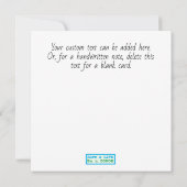 Custom Card Transplantation Organspende Wasserfarb (Rückseite)