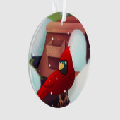 Custom Cardinal Christmas Family Ornament (Vorderseite)