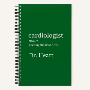 Custom Cardiologist Funny Behielt die Beat Alive Notizblock