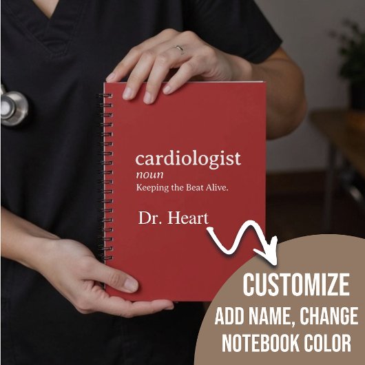 Custom Cardiologist Funny Behielt die Beat Alive Notizblock