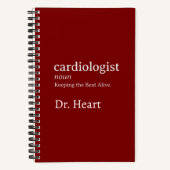 Custom Cardiologist Funny Behielt die Beat Alive Notizblock (Vorderseite)