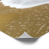 Custom Caribbean Beach Poster (Ecke)